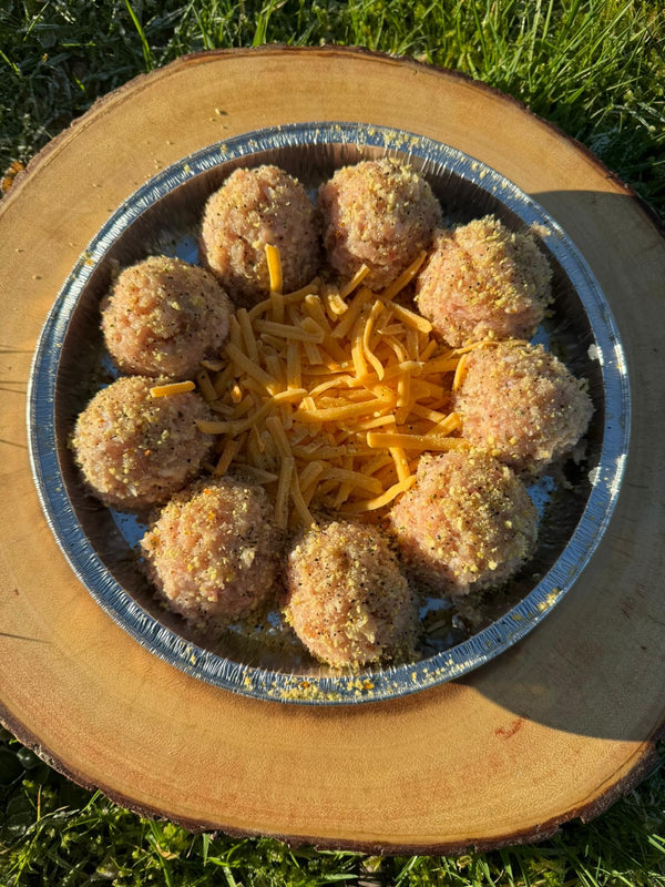 Lincolnshire Cheese Turkey Meatballs (Tray)